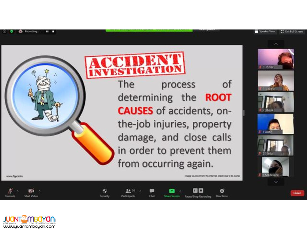 BOSH Training BOSH SO2 Training DOLE Safety Officer 2 SO2 Online
