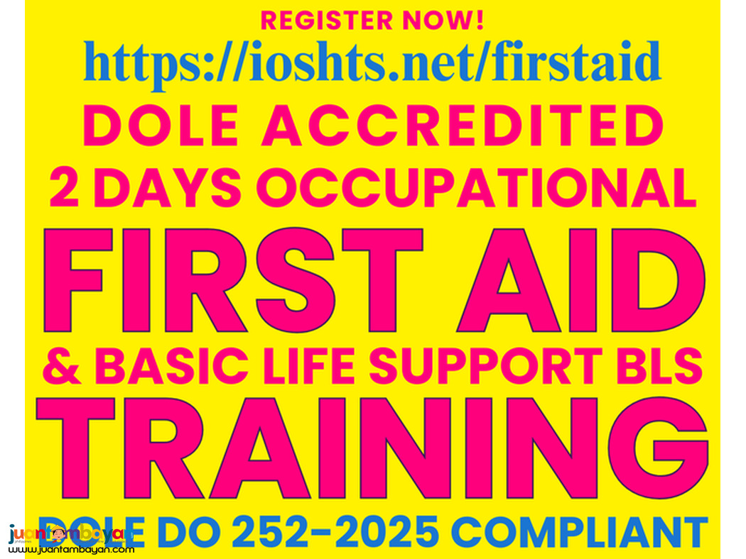 DOLE Accredited First Aid Training with BLS AED Training Compliance