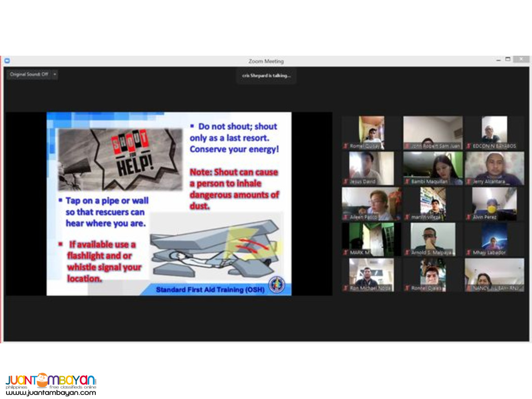 Online DOLE Accredited First Aid Training BLS Training DOLE Hybrid