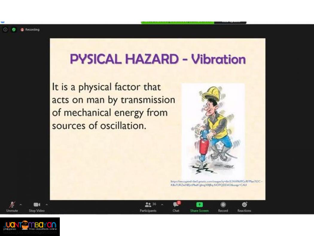 Online COSH Training DOLE Accredited PCAB Accredited AMO STE SO2