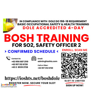 DOLE Accredited BOSH SO2 Training in Compliance with DOLE Requirement