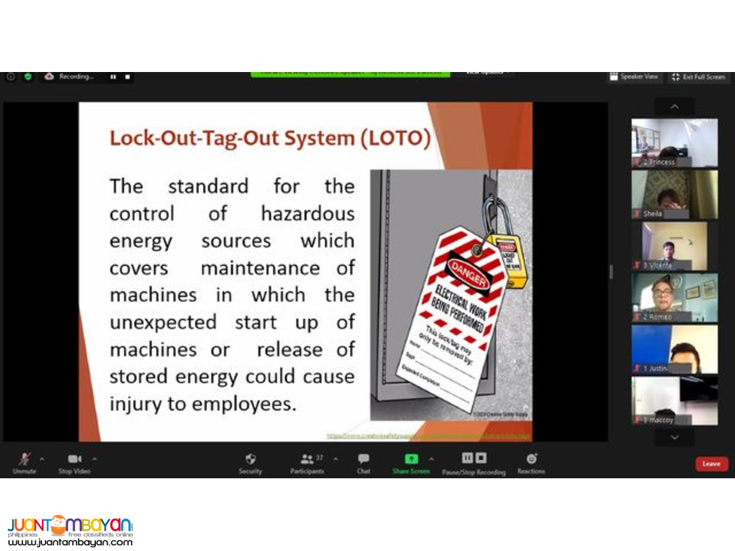 DOLE Accredited BOSH SO2 Training in Compliance with DOLE Requirement