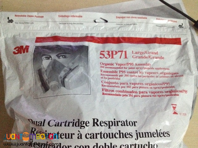 3M 53P71 Large Dual Cartridge OV,P95 Respirator Assembly 3M 53P71 Large Dual Cartridge OV,P95 Respirator Assembly