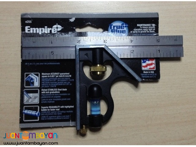  Empire Level E255 6-Inch Pocket Combination Square 