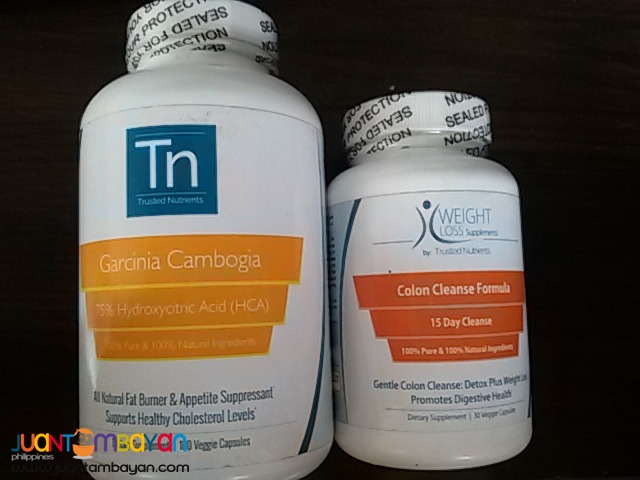 Garcinia Cambogia 75HCA 180 & Cleanse 60 By Trusted Nutrients