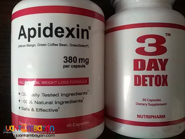 Apidexin weight loss pills + 3 day detox USA
