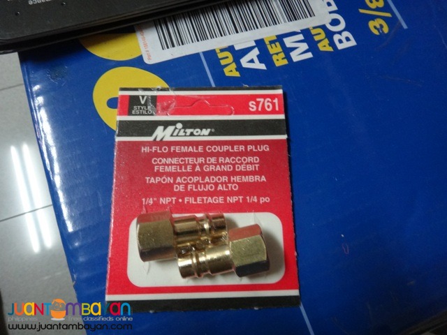 Milton Hi-Flo V-Style FNPT Brass Plugs (2 pcs )