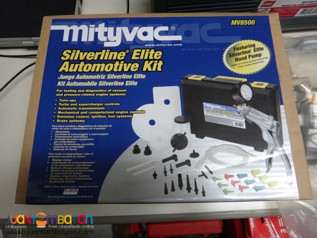 Mityvac Automotive Vacuum Pump Kit MITMV8500 Silverline Elite