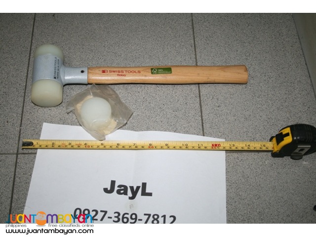 PB Swiss 300 A/6 Replacement Plastic Mallet Heads - 50mm Diameter