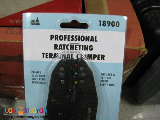 S&G Tool Aid 18900 Professional Ratcheting Terminal Crimper