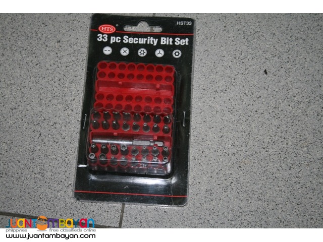 SE 33 piece Security Bit Set