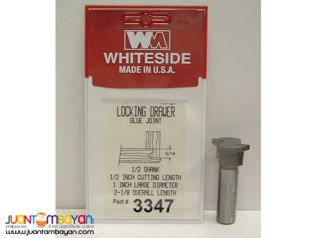 Whiteside Router Bit 3347 Locking Drawer Glue Joint Bit