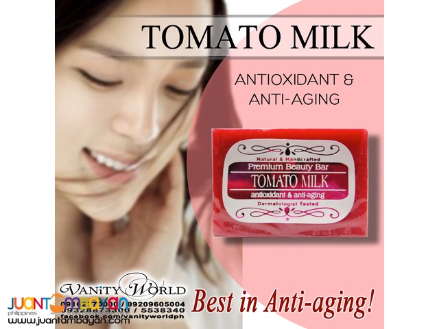 TOMATO MILK SOAP Anti-aging and Antioxidant