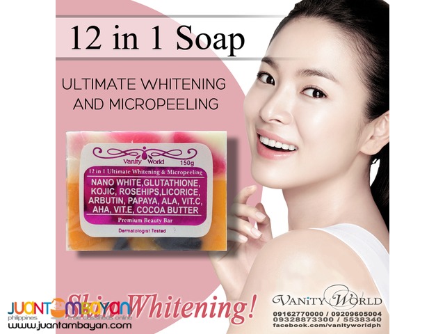 12 IN 1 ULTIMATE WHITENING AND MICROPEELING SOAP