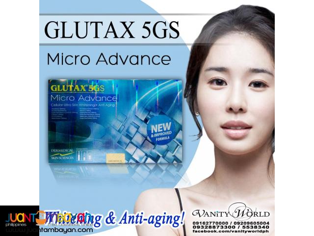 GLUTAX 5gs Micro Advance BEST skin whitening + Anti-aging