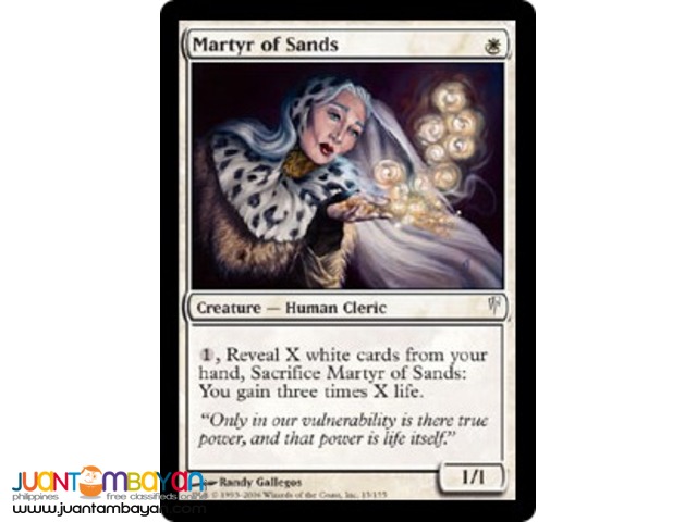 Martyr of Sands (Magic the Gathering Trading Card Game) Martyr of Sands (Magic the Gathering Trading Card Game)