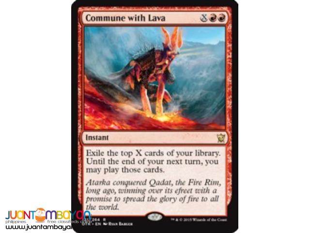 Commune with Lava (Magic the Gathering Trading Card Game) Commune with Lava (Magic the Gathering Trading Card Game)
