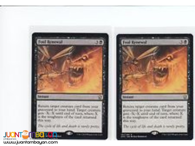 Foul Renewal (Magic the Gathering Trading Card Game) Foul Renewal (Magic the Gathering Trading Card Game)