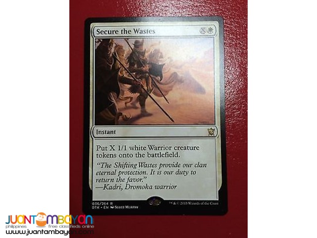 Secure the Wastes (Magic the Gathering Trading Card Game) Secure the Wastes (Magic the Gathering Trading Card Game)
