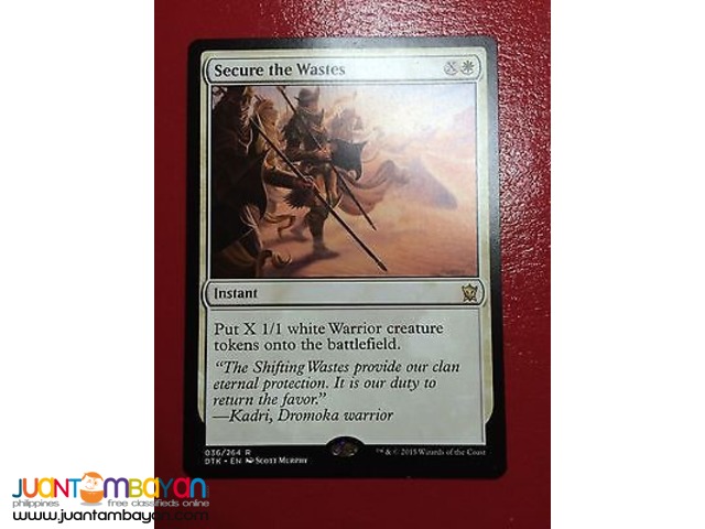 Secure the Wastes (Magic the Gathering Trading Card Game)