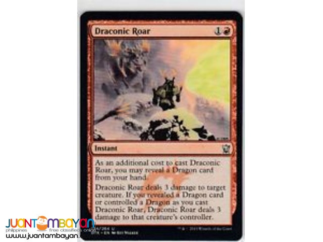 Draconic Roar (Magic the Gathering Trading Card Game) 