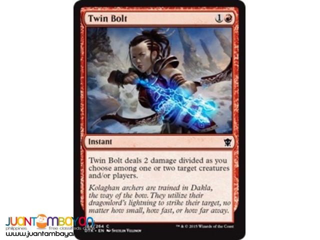 Twin Bolt (Magic the Gathering Trading Card Game) Twin Bolt (Magic the Gathering Trading Card Game)