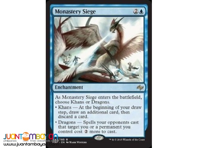 Monastery Siege (Magic the Gathering Trading Card Game)