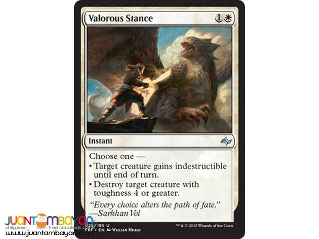 Valorous Stance (Magic the Gathering Trading Card Game)