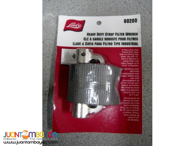 Lisle Tool 60200 Heavy Duty Strap Filter Wrench 