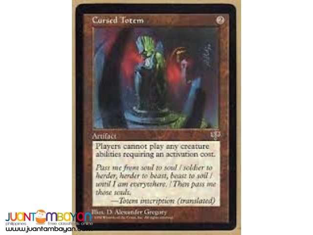 Cursed Totem (Magic the Gathering Trading Card Game)