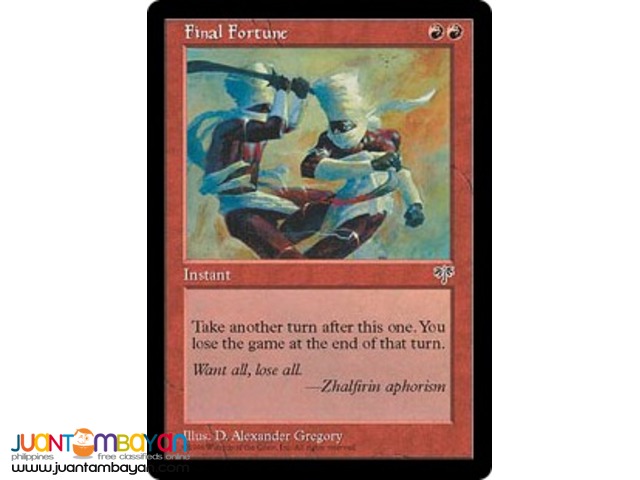 Final Fortune (Magic the Gathering Trading Card Game) Final Fortune (Magic the Gathering Trading Card Game)