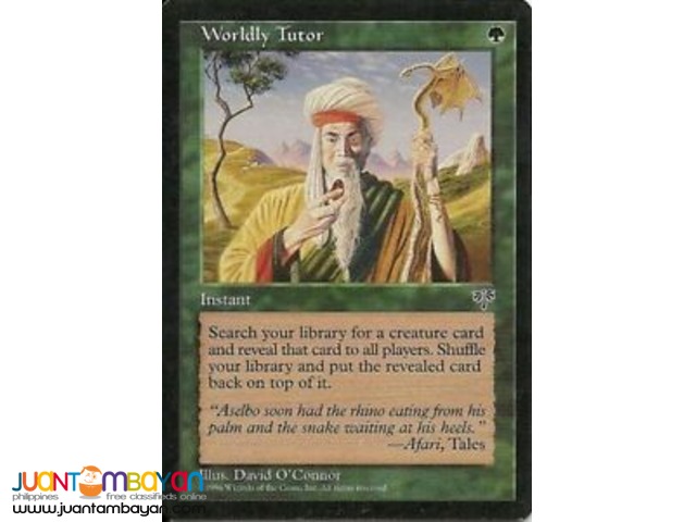 Worldly Tutor (Magic the Gathering Trading Card Game) Worldly Tutor (Magic the Gathering Trading Card Game)