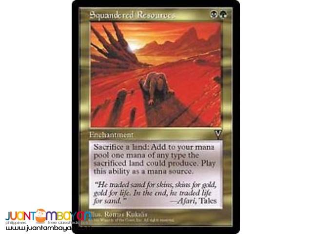 Squandered Resources (Magic the Gathering Trading Card Game)