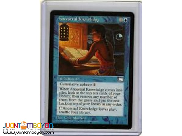 Ancestral Knowledge (Magic the Gathering Trading Card Game) Ancestral Knowledge (Magic the Gathering Trading Card Game)