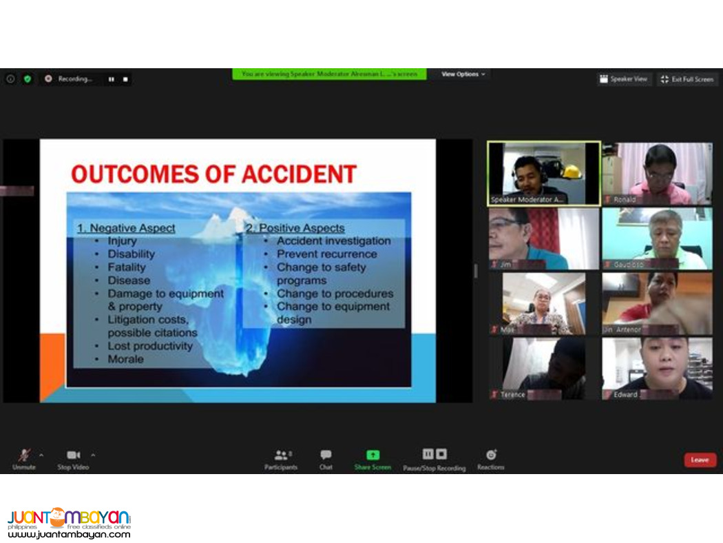 Online LCM Training SO3 Training DOLE Accredited Safety Officer 3