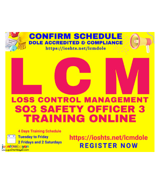 Online LCM Training SO3 Training DOLE Accredited Safety Officer 3