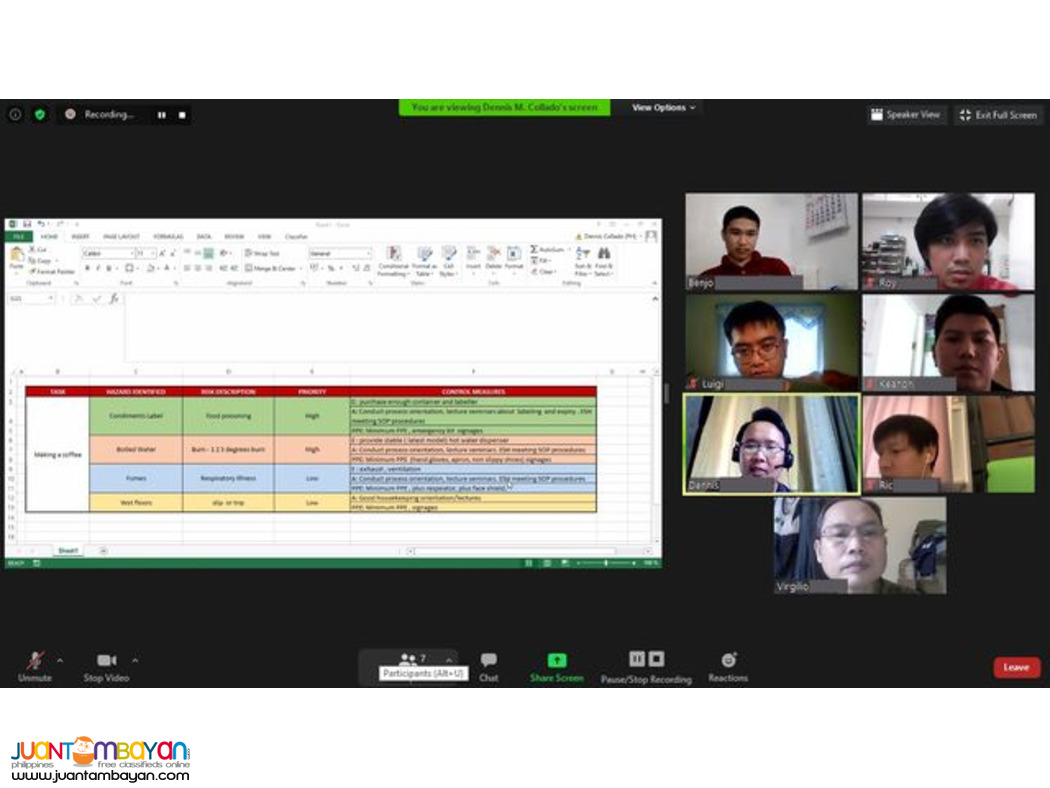 Online LCM Training SO3 Training DOLE Accredited Safety Officer 3