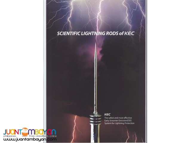 K.E.C. LIGHTNING ARRESTER, CONDUCTOR & PROTECTOR, Made in Korea.