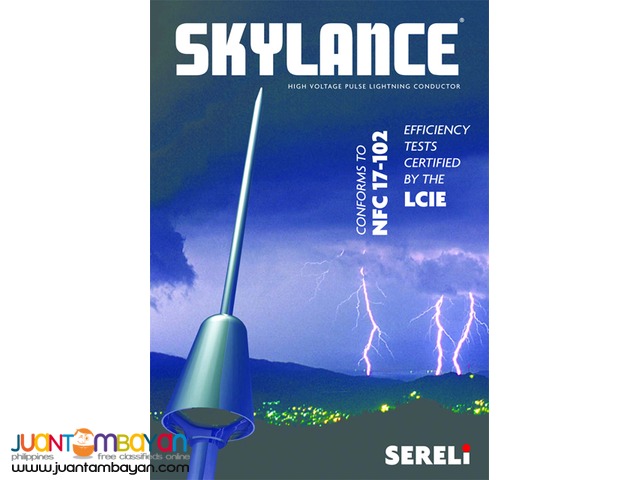 Skylance Sereli Lightning Arrester and Conductor, Made in France Skylance Sereli Lightning Arrester and Conductor, Made in France