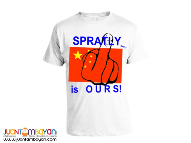 SWEAR!wear brand Spratly is OURS! Up Yours China T-shirt SWEAR!wear brand Spratly is OURS! Up Yours China T-shirt