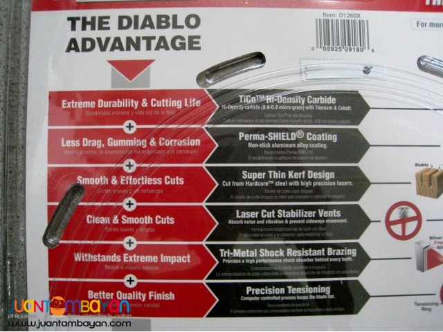 Freud D1260X Diablo Combination Saw Blade