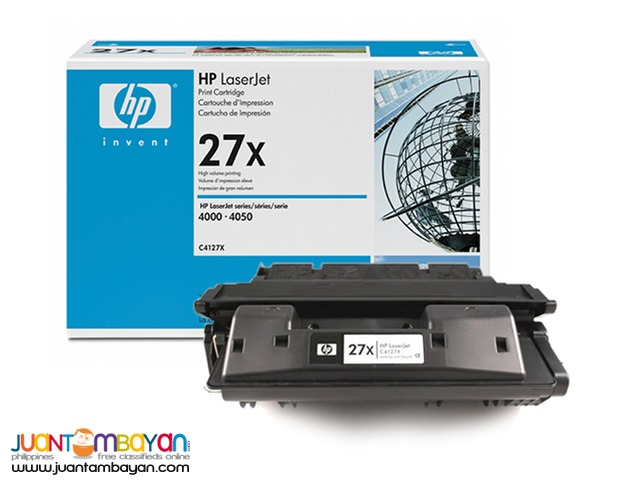 HP 27X Toner Cartridge Black (HEWC4127X) - Original HP 27X Toner Cartridge Black (HEWC4127X) - Original