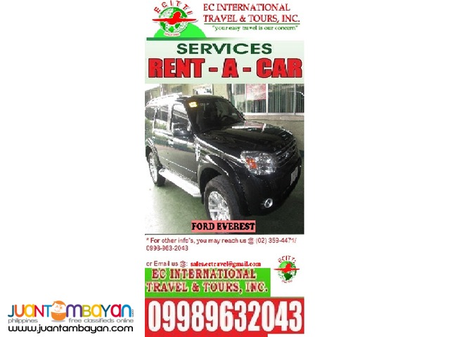 Ford Everest for HIRE Ford Everest for HIRE