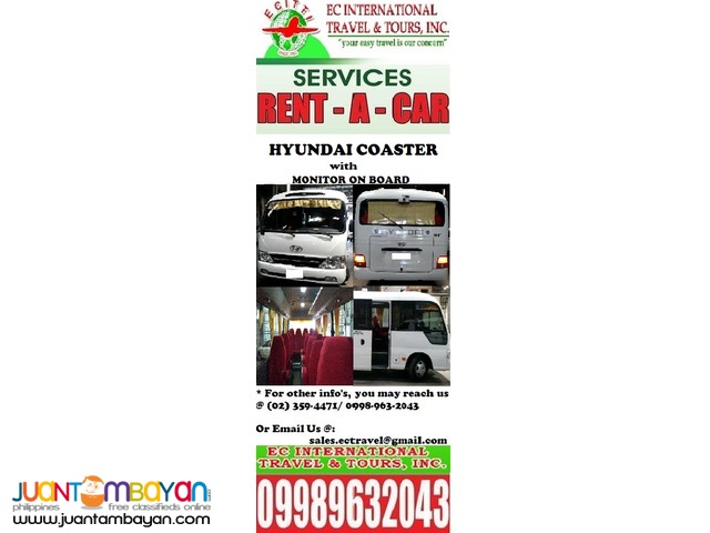 Hyundai Coaster for RENT Hyundai Coaster for RENT
